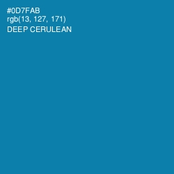 #0D7FAB - Deep Cerulean Color Image
